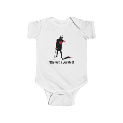 ⚔️ ‘Tis But a Scratch Baby Bodysuit – For the Toughest Tiny Knights