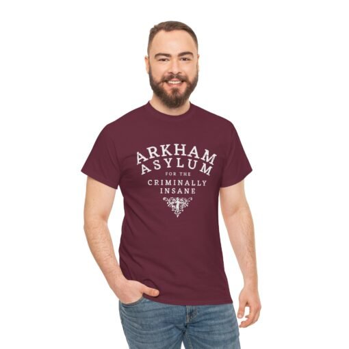 Arkham Asylum Superhero Villain Unisex Tee - Image 4