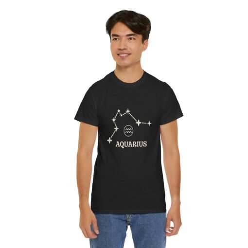 Aquarius Zodiac Constellation Unisex T-Shirt - Image 8