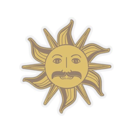 🌞 King Arthur’s Sun Emblem Indoor Sticker – A Radiant Relic of Absurdity - Image 22