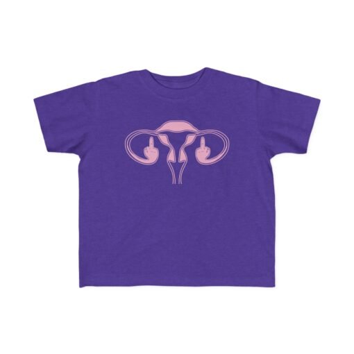 🩷✊ Middle Finger Ovaries Toddler T-Shirt – Tiny Tee, Big Attitude - Image 10