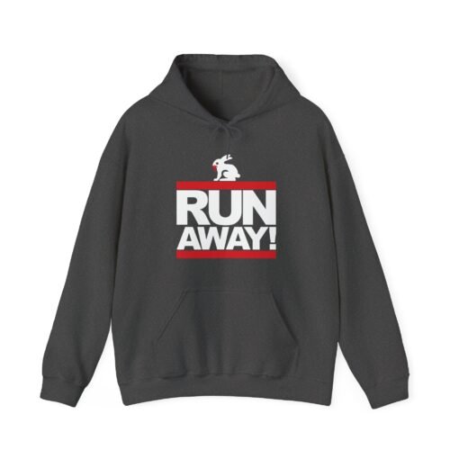 🐇 RUN AWAY Unisex Hoodie – The Killer Rabbit Strikes Again - Image 7