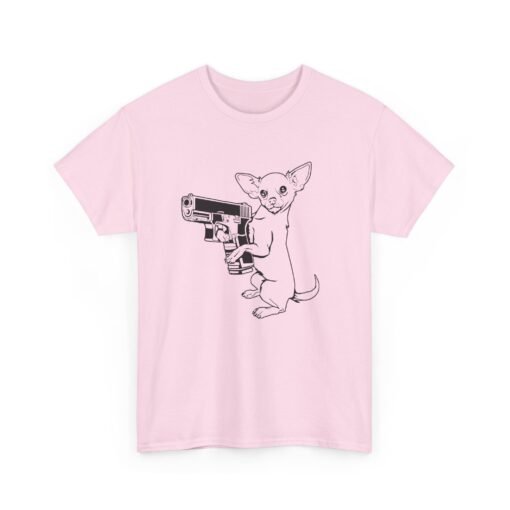 🔫🐾 Armed Chihuahua Unisex T-Shirt – Small Dog, Big Attitude - Image 22