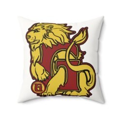 Alternative view of 🦁 House of Lion Faux Suede Throw Pillow – Courage You Can Cuddle