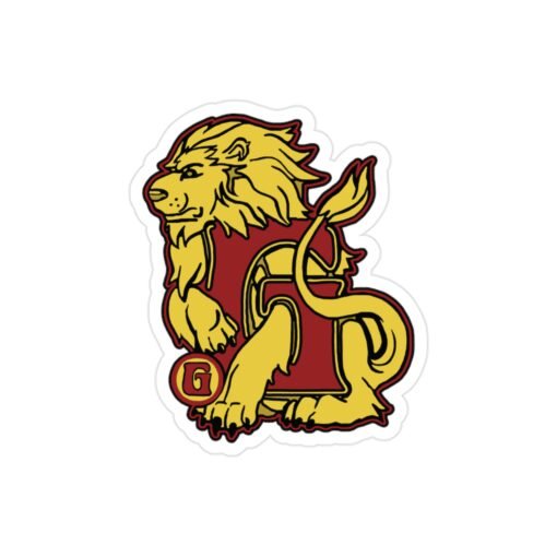 🦁 House of Lion Outdoor Sticker – Bravery That Sticks, Rain or Shine