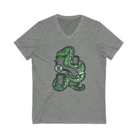 🐍 House of Snake Unisex V-Neck T-Shirt – Charm with an Edge