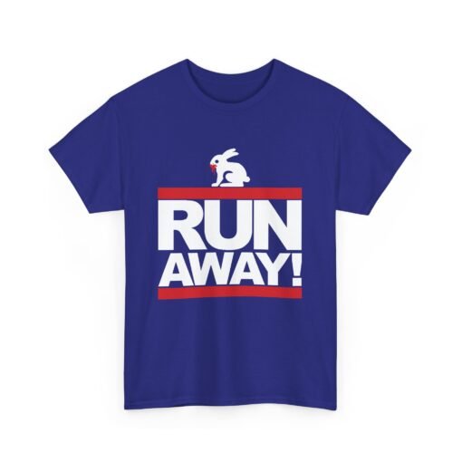 🐇 RUN AWAY Unisex T-Shirt – Fierce Bunny, Full Speed - Image 14