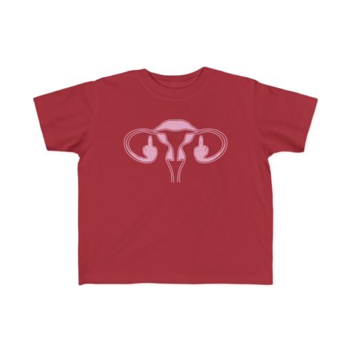 🩷✊ Middle Finger Ovaries Toddler T-Shirt – Tiny Tee, Big Attitude - Image 11