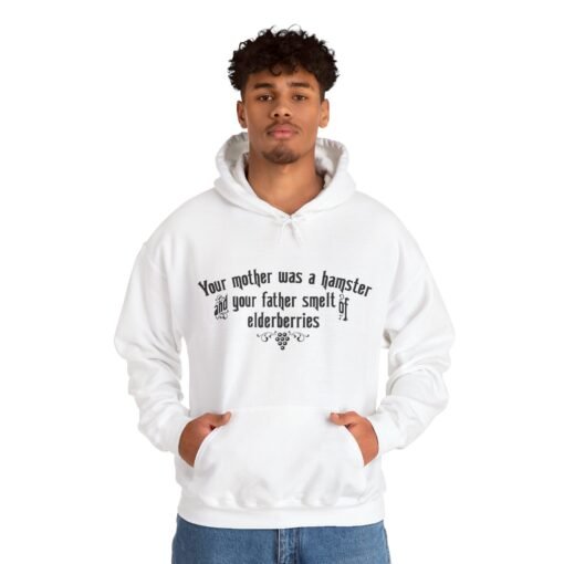 😂 Your Mother Was a Hamster Unisex Hoodie – Insulting Comfort, Monty Python Style - Image 2