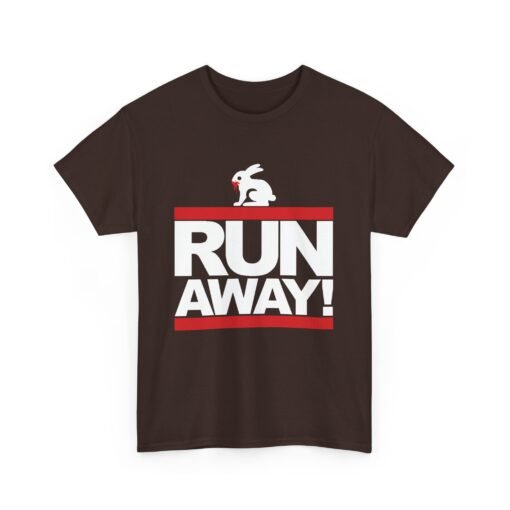 🐇 RUN AWAY Unisex T-Shirt – Fierce Bunny, Full Speed - Image 6