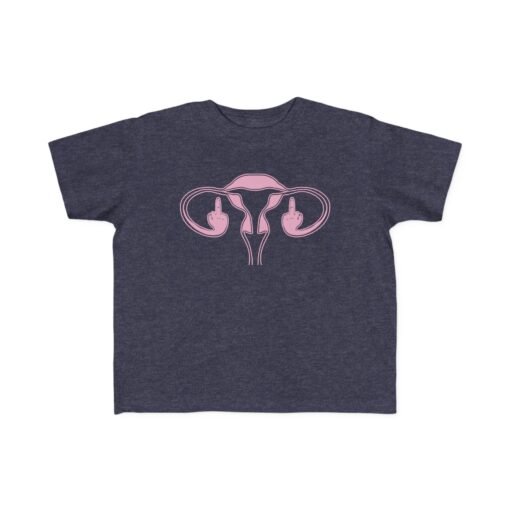 🩷✊ Middle Finger Ovaries Toddler T-Shirt – Tiny Tee, Big Attitude - Image 5