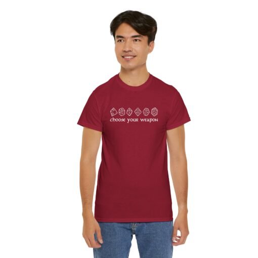 🎲⚔️ Choose Your Weapon Unisex T-Shirt – Roll with Style - Image 8