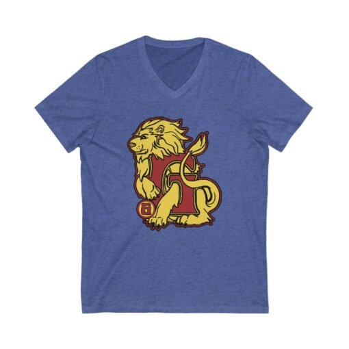 🦁 House of Lion Unisex V-Neck T-Shirt – Bravery With a Bold Edge - Image 6