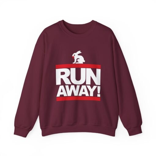 🐇 RUN AWAY Unisex Sweatshirt – Dangerously Funny, Surprisingly Cozy - Image 7