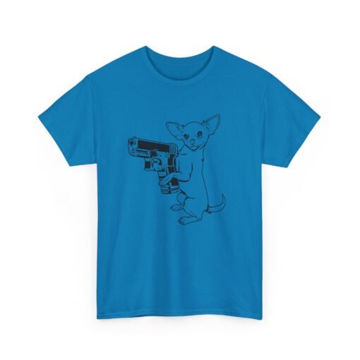 🔫🐾 Armed Chihuahua Unisex T-Shirt – Small Dog, Big Attitude - Image 21