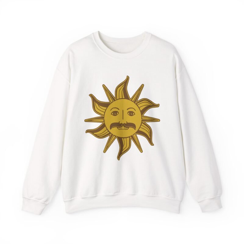🌞 King Arthur’s Sun Emblem Unisex Sweatshirt – Absurd Majesty, Maximum Comfort