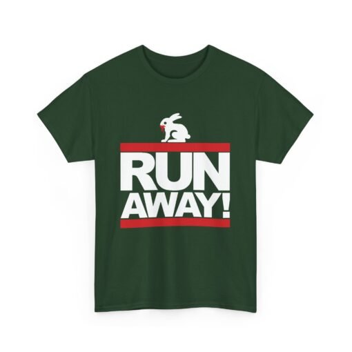 🐇 RUN AWAY Unisex T-Shirt – Fierce Bunny, Full Speed - Image 9