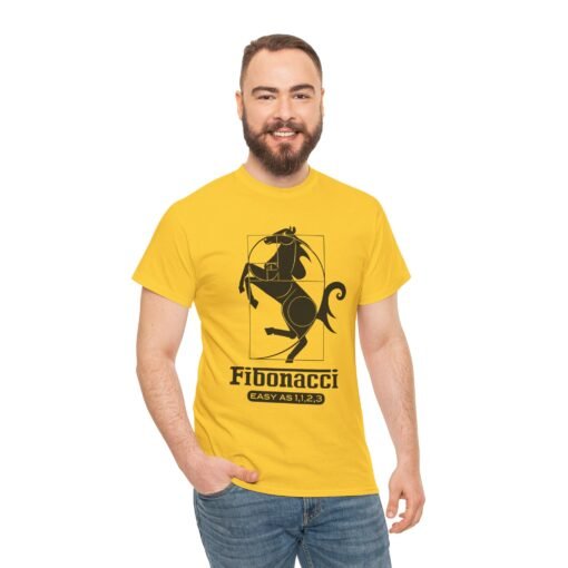 🏎️📐 Fibonacci Horsepower Unisex T-Shirt – Speed Meets Sacred Geometry - Image 4
