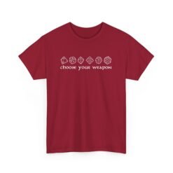 🎲⚔️ Choose Your Weapon Unisex T-Shirt – Roll with Style