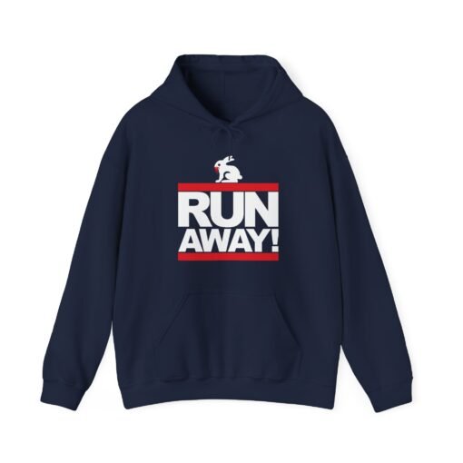 🐇 RUN AWAY Unisex Hoodie – The Killer Rabbit Strikes Again - Image 8