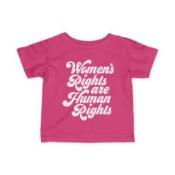 ✊💜 Women’s Rights Are Human Rights Toddler T-Shirt – Big Message for Little Voices
