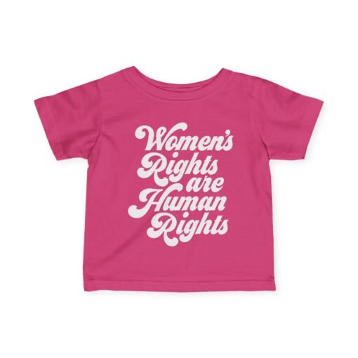 ✊💜 Women’s Rights Are Human Rights Toddler T-Shirt – Big Message for Little Voices