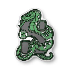 🐍 House of Snake Custom Shaped Throw Pillow – Cunning Comfort in Every Curve