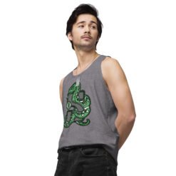 Alternative view of 🐍 House of Snake Men’s Premium Tank Top – Cunning Comfort for the Clever and Ambitious