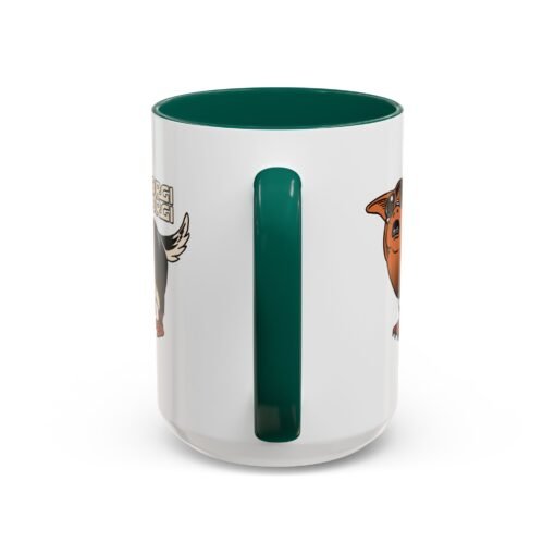 ☕🐶🐧✨ Porgi Corgi Color Accent Mug – Sip with Galactic Cuteness - Image 63