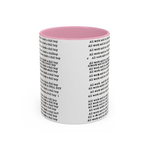 ☕ All Work and No Play Color Accent Mug – A Sip of Madness - Image 37