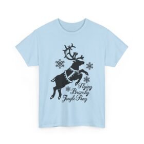 🦌✨ Flying Branchy Jingle Pony Unisex T-Shirt – Reindeer Ridiculousness at Its Finest