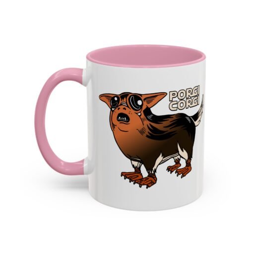 ☕🐶🐧✨ Porgi Corgi Color Accent Mug – Sip with Galactic Cuteness - Image 40