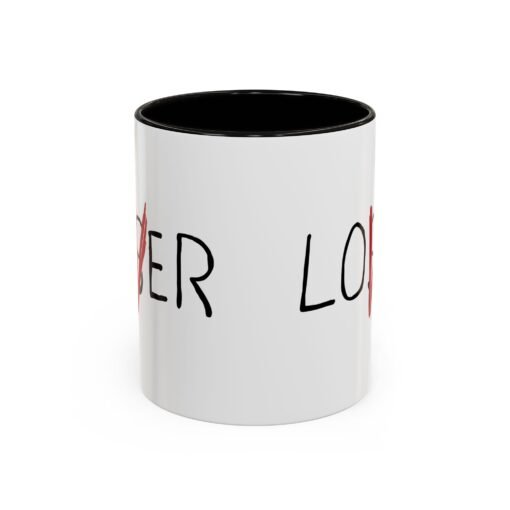 ☕ Loser / Lover Color Accent Mug – One Sip, Two Stories - Image 5