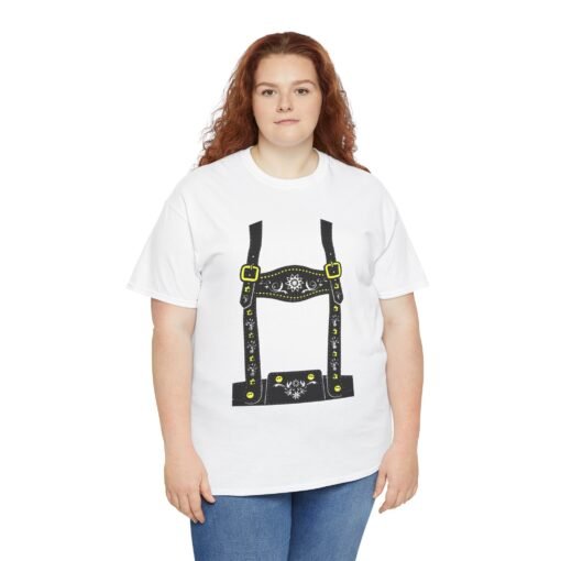 Lederhosen | Gildan | Unisex | Heavy Cotton | T-Shirt | Funny | Cheap Costume | Oktoberfest | Party | Gift - Image 4