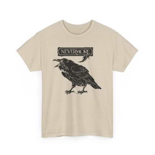 Nevermore The Raven | Unisex | Heavy Cotton | T-Shirt | Poe | Poetry | Gothic - Image 12