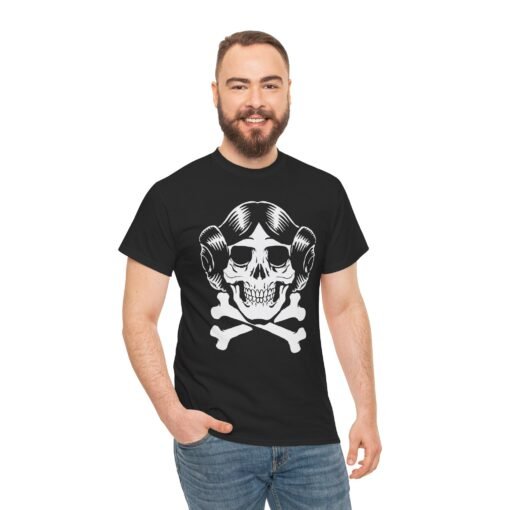 ☠️👸 Rebel Skull Unisex T-Shirt – Princess Power with a Dark Twist - Image 5