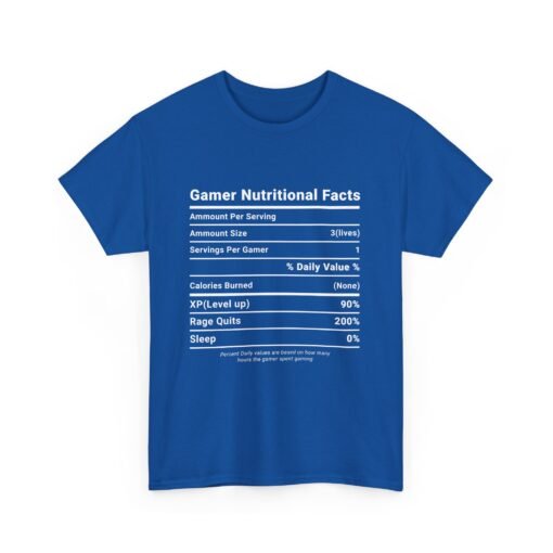 🎮 Gamer Nutrition Facts Unisex T-Shirt – Powered by Snacks, Skill & Respawns - Image 17
