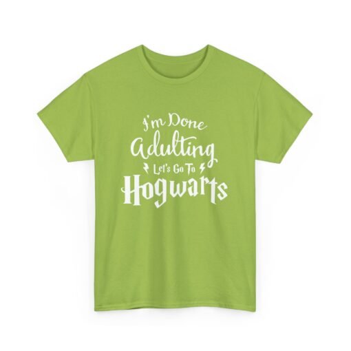 🧙‍♂️📚 I’m Done Adulting Unisex T-Shirt – Let’s Go Somewhere Magical - Image 14