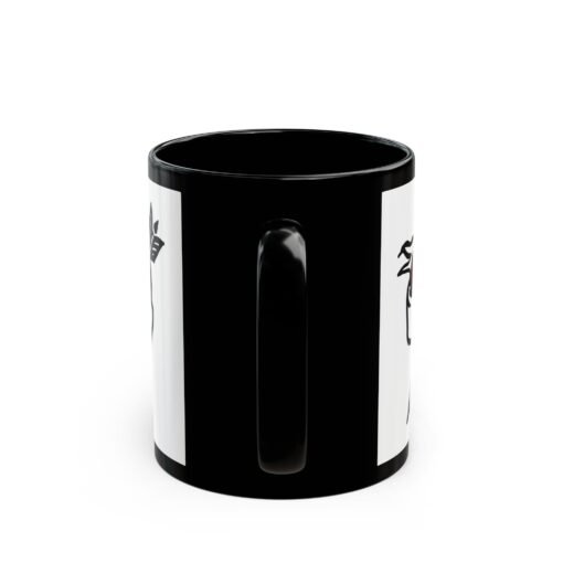 💘 Retro Mom Heart Black Mug – Classic Ink, Hot Drinks, Eternal Love - Image 5