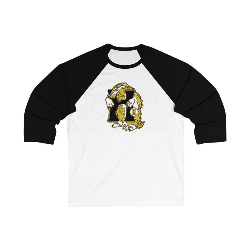 🦡💛 House of Badger Unisex Raglan T-Shirt – Loyalty with a Laid-Back Twist