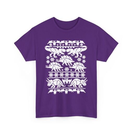 🦖🎄 Dino-Mite Christmas Unisex T-Shirt – Ugly Sweater Style with Prehistoric Cheer - Image 19