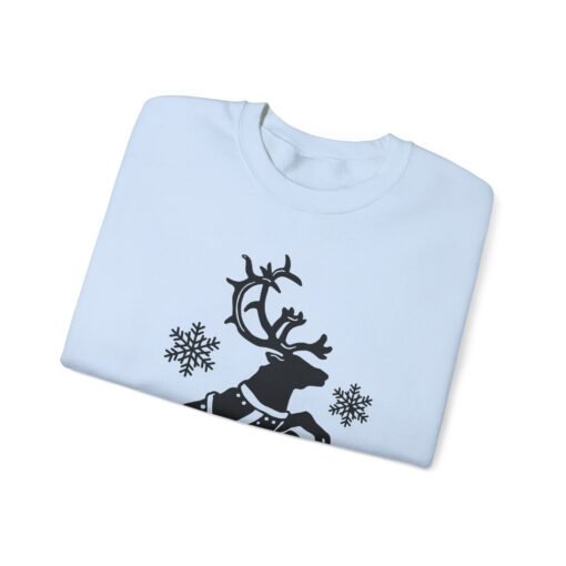 🦌✨ Flying Branchy Jingle Pony Unisex Sweatshirt – Absurdly Festive & Proud of It - Image 3