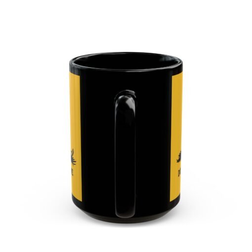 ☕🐍💛 Gadsden Flag Black Mug – Don’t Tread on My Coffee - Image 11