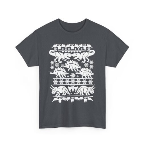 🦖🎄 Dino-Mite Christmas Unisex T-Shirt – Ugly Sweater Style with Prehistoric Cheer - Image 16