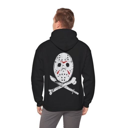 🏴‍☠️🔪 Camp Slasher Unisex Hoodie – Jason’s Jolly Roger Edition - Image 6