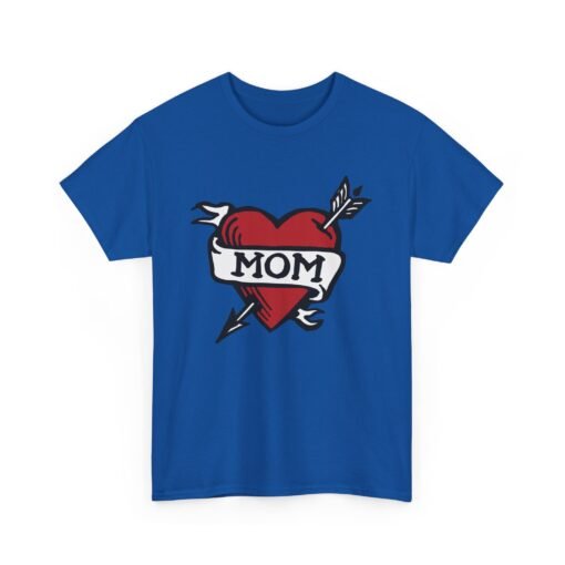 💘 Retro Mom Heart Unisex T-Shirt – Classic Ink, Eternal Love - Image 18
