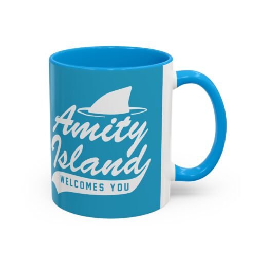 🦈 Amity Island Color Accent Mug – Welcomes You (and the Shark) - Image 18