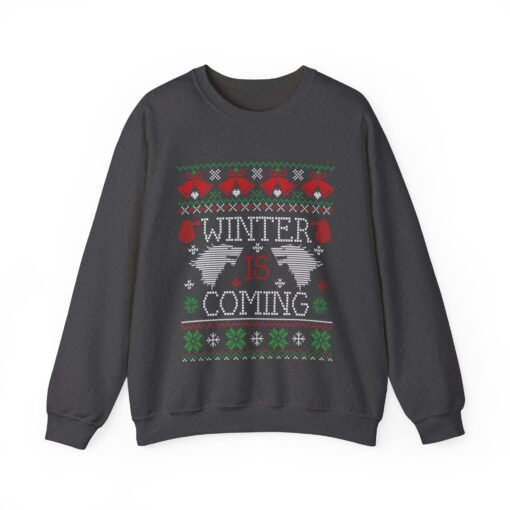 Winter is Coming | Ugly Christmas Sweater | Unisex | Sweatshirt | Direwolf - Image 12