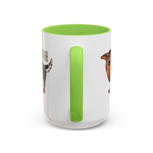 ☕🐶🐧✨ Porgi Corgi Color Accent Mug – Sip with Galactic Cuteness - Image 71