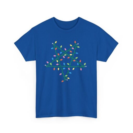 🔮 Holiday Pentagram Unisex T-Shirt – Festive with a Twist of Mischief - Image 16